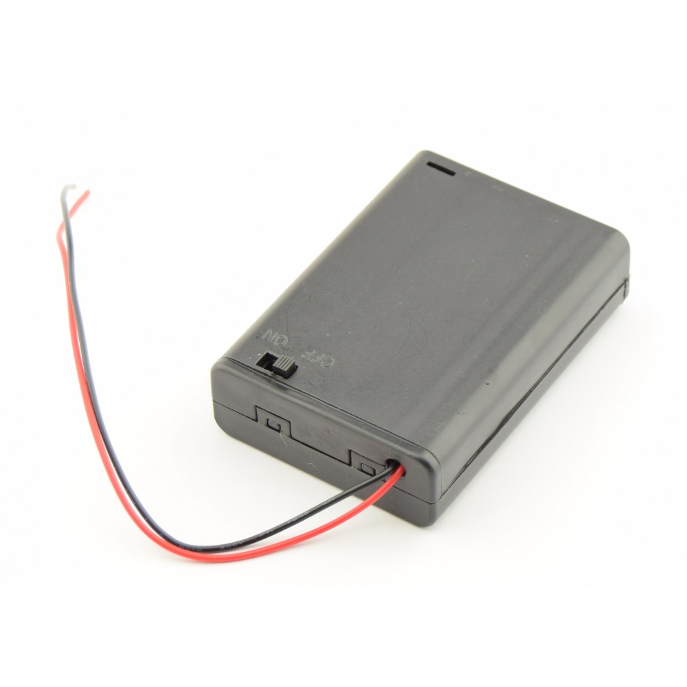 Wonen houder plotseling 3x AA Batterijendoosje met losse draden en schakelaar - AA -  Batterijdoosjes - Accessoires | NKON
