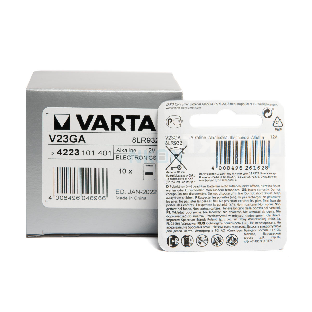 Platteland Beperken Wat leuk 10x V23GA (8LR932) Varta - 12V - Alkaline - Wegwerpbatterijen | NKON