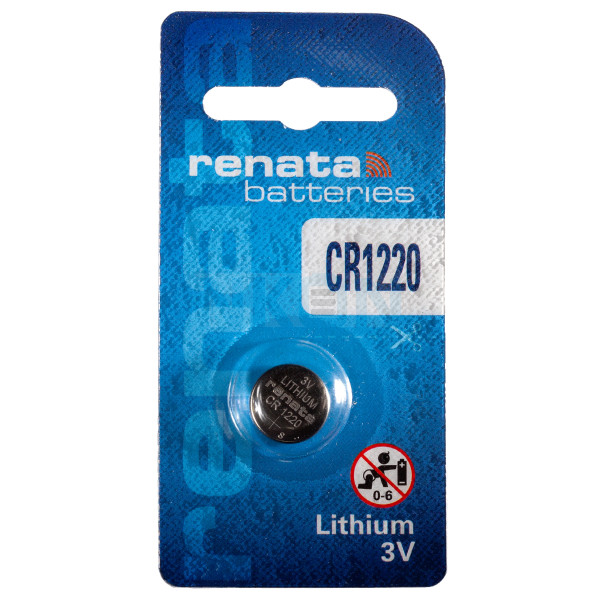 Renata CR1220 - 3V - Piles bouton - Lithium - Piles jetables