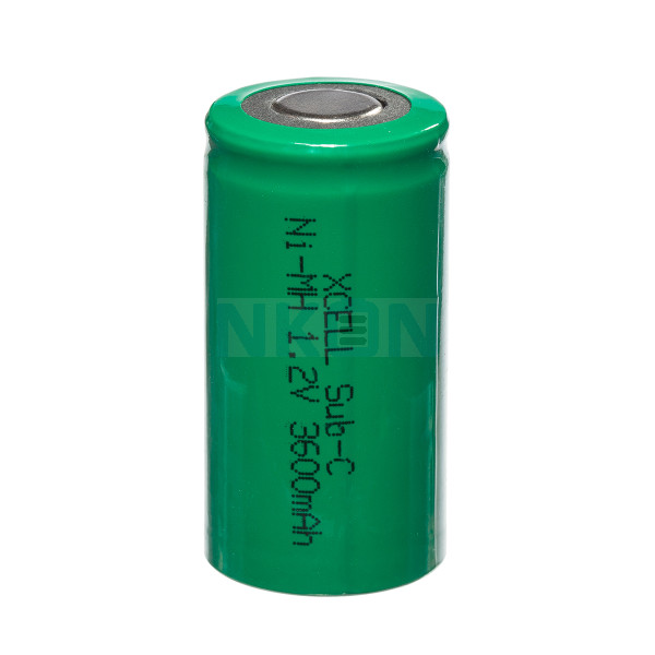 Sub-C XCell - 3600mAh - Piles rechargeables