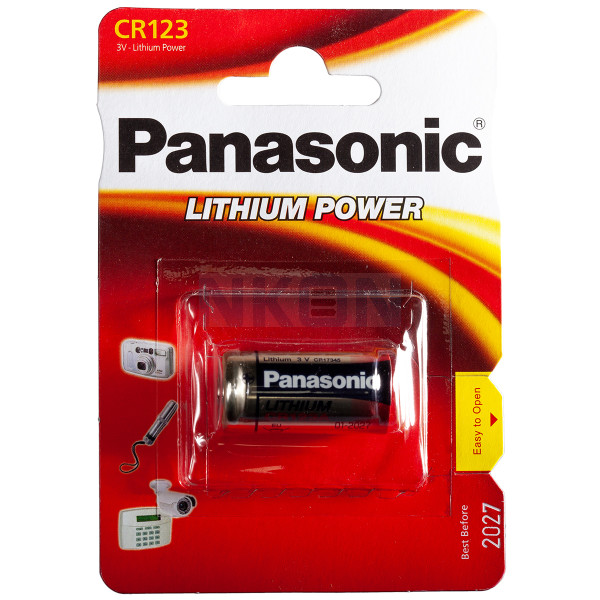10x Panasonic PHOTO power CR123A - blister - Pilas desechables