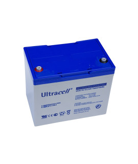 Ultracell UCG75-12 Deep Cycle Gel 12V 75Ah Batería de plomo