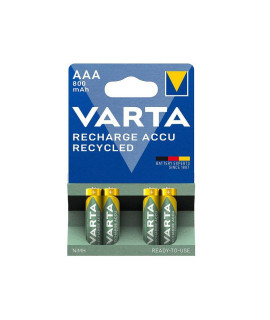 Varta Blister de 4 pilas recargables AAA Recycled 800mAh