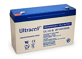 Ultracell UL12-6 6V 12Ah Batterie au plomb 