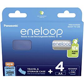 4 AA Eneloop - 2000mAh + doosje