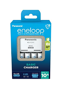 Panasonic Eneloop BQ-CC51E batterijlader + 4 AA Eneloop (2000mAh)