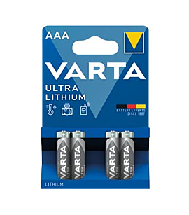 4 AAA Varta Ultra Lithium - blister  - 1,5 V